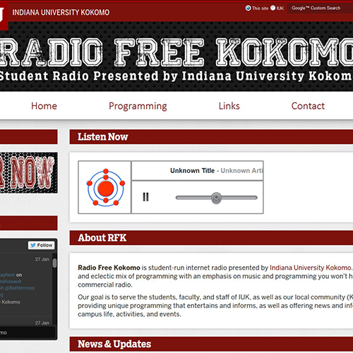 Radio Free Kokomo Website